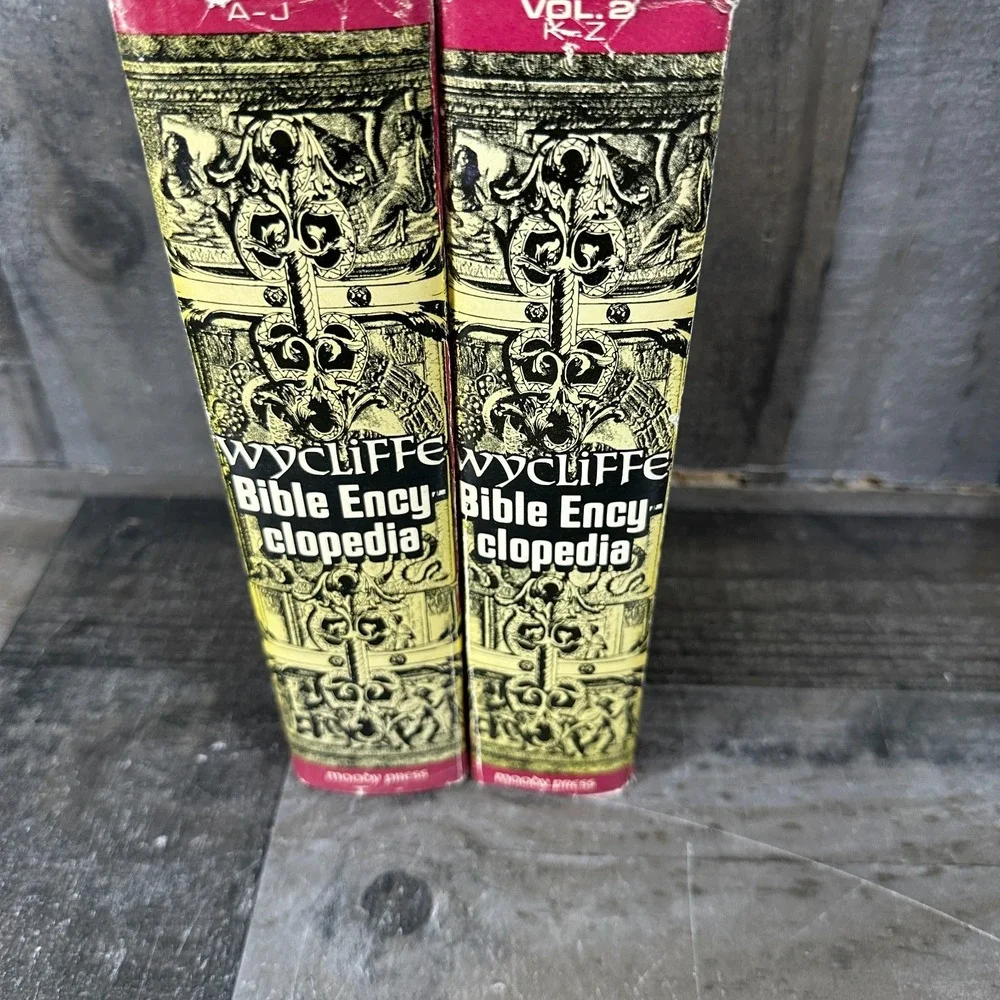 1975 Wycliffe Bible Encyclopedia in Two Volumes VINTAGE HC DJ